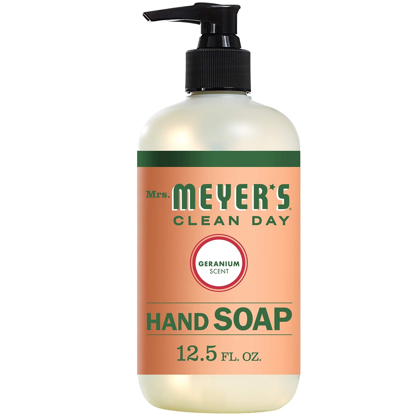 Mrs Meyers Hand Soap Geranium 12.5 Ounce Pump (370ml) (3 Pack) Beauty & Personal Care Mrs. MEYER'S