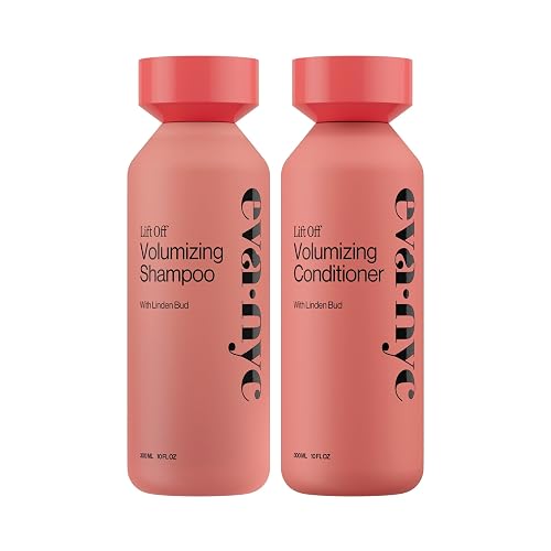 Eva NYC Volumizing Shampoo and Conditioner Set for Thin, Fine Hair - Instant Volume and Thicker- Looking Strands - Hydrate Hair - Sulfate + Paraben