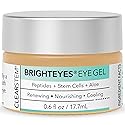 CLEARSTEM - BRIGHTEYES - Eye Gel - Nourishing Eye Cream - Cooling Gel - Stem Cells Blend - Peptides, Collagen, Aloe Vera - Gluten Free - Beauty, Self
