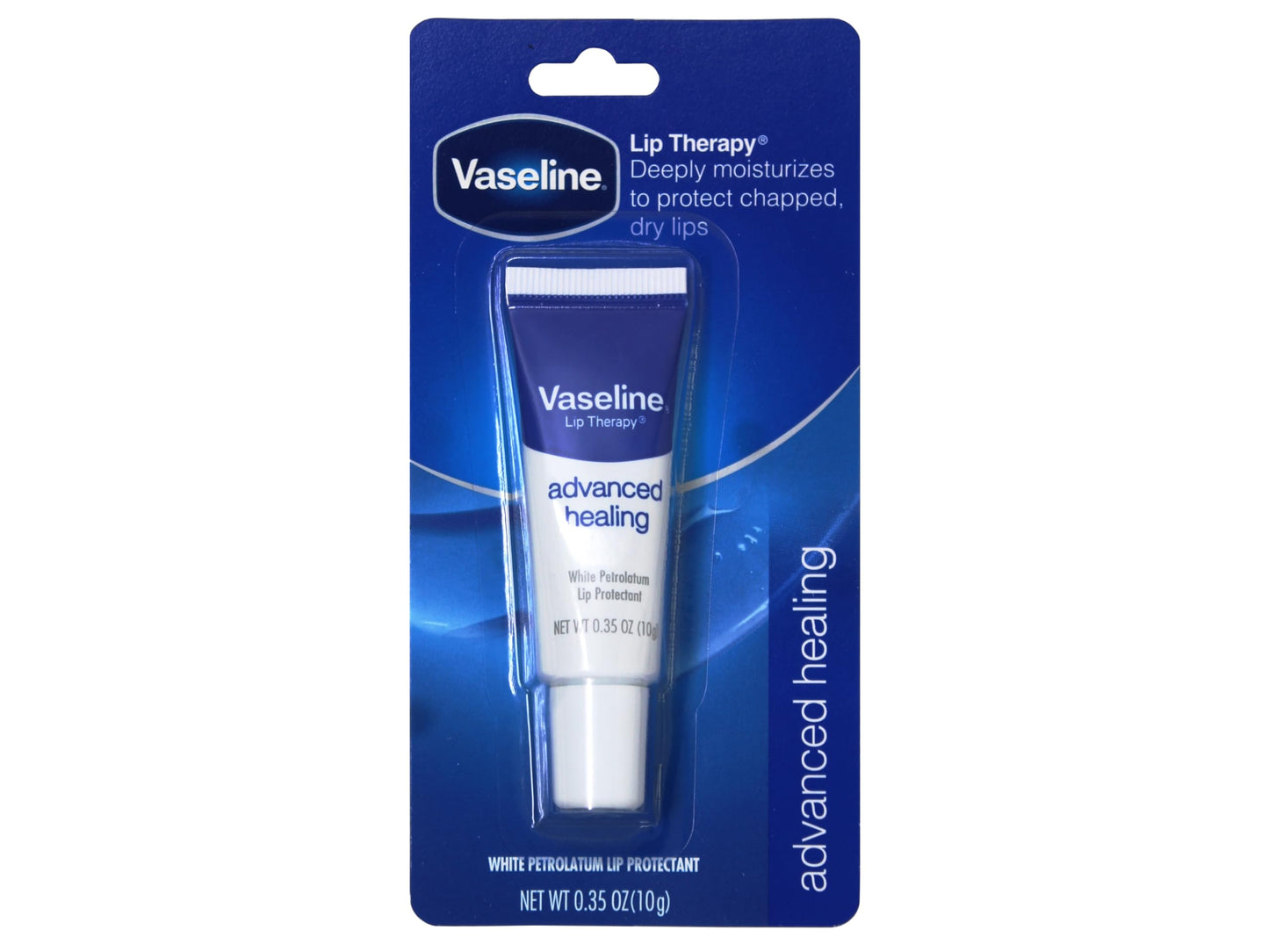 Vaseline Lip Therapy Lip Balm Tube, Advanced Healing Lip Protectant, 0.35 OZ - 7 Pack Beauty and Personal Care Vaseline