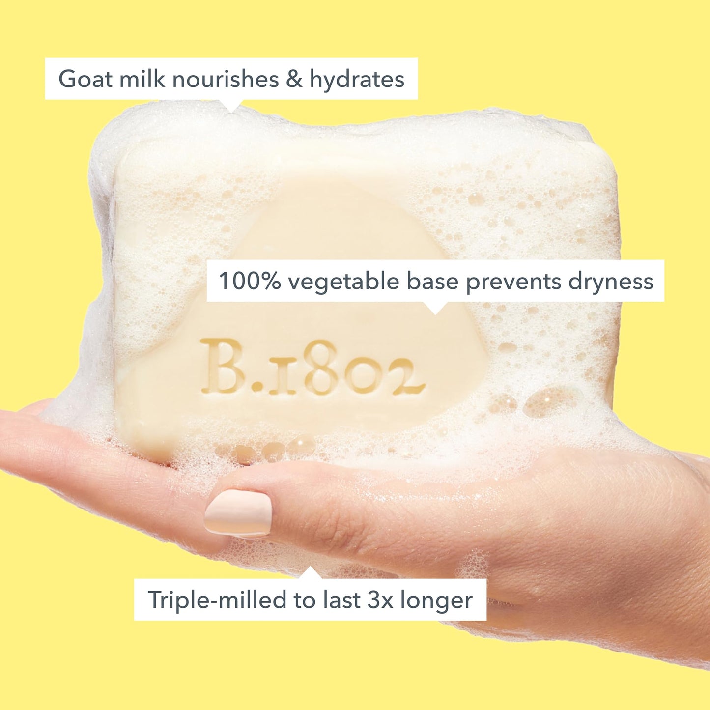 Beekman 1802 Goat Milk Soap Bar with Botanical Oils & Shea Butter - 9 oz - Gently Moisturizes, Exfoliates, and Nourishes for Soft, Healthy Skin