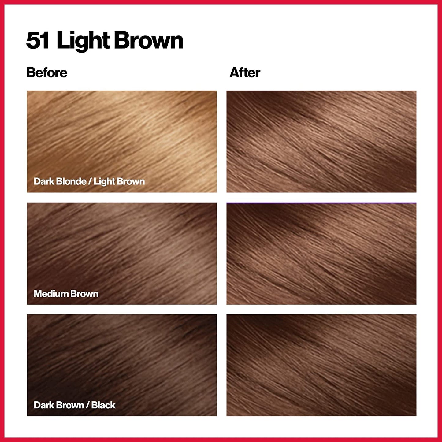 Revlon Colorsilk #51 Light Brown (Pack of 3)