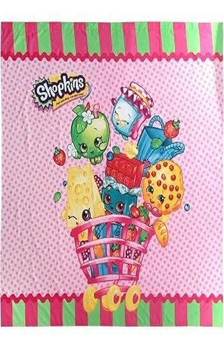 Shopkins 72In Shower Curtain Toy, Multicolor, 72"