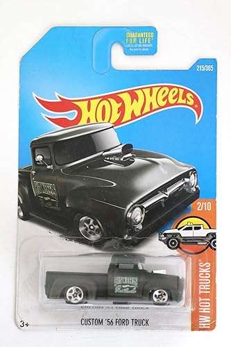 Hot Wheels 2017 HW Hot Trucks Custom '56 Ford Truck 215/365, Dark Green