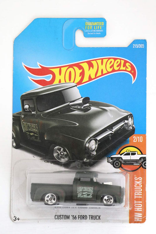 Hot Wheels 2017 HW Hot Trucks Custom '56 Ford Truck 215/365, Dark Green