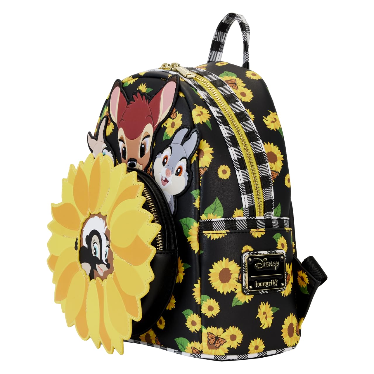 Loungefly Disney Bambi Sunflower Friends Mini Backpack Bags and Accessories Standard