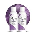 Adore Semi Permanent Hair Color (090 Lavender) (2 Pack) | Vegan & Cruelty-Free Purple Hair Dye | No Ammonia, No Peroxide, No Alcohol | 4 Fl Oz