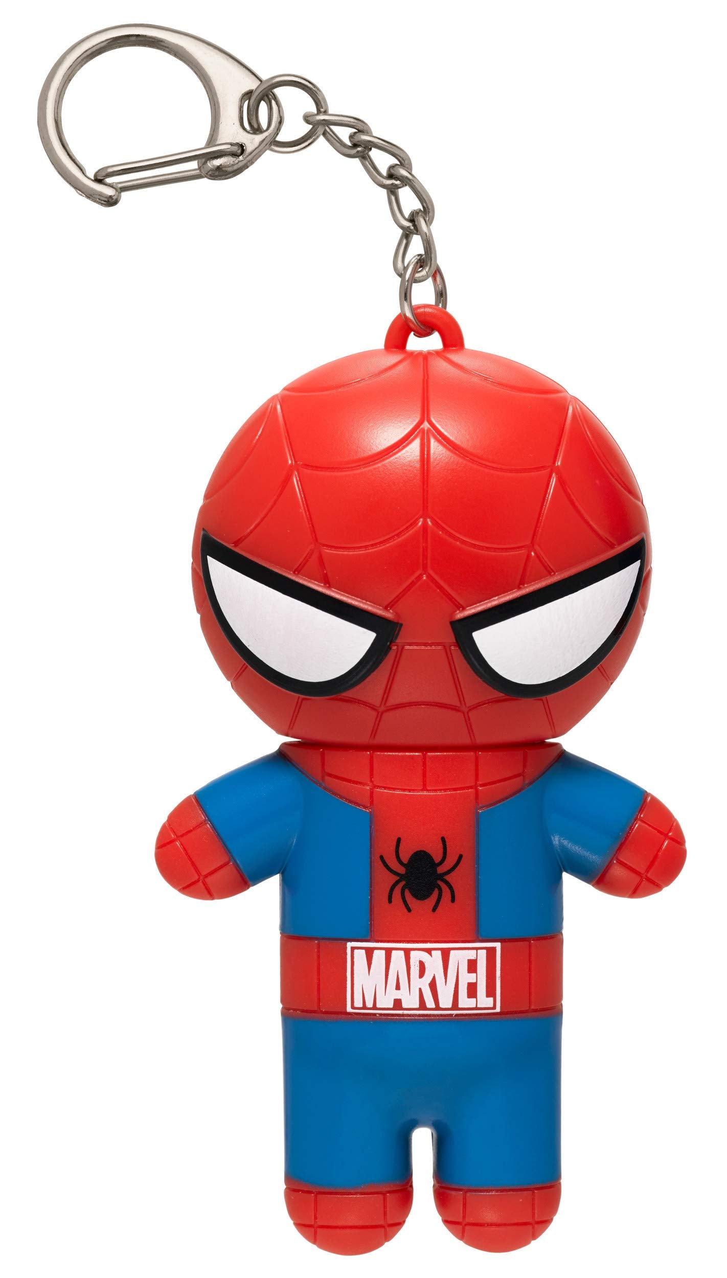 Lip Smacker Marvel Lip Balm Keychain, Clear & Glossy, Fun & Giftable, Cruelty Free - Spiderman