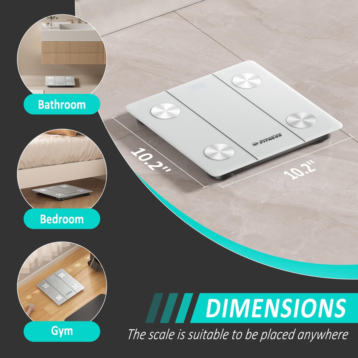 BalanceFrom Scale For Body Weight Digital Bathroom Scales Highly Accurate For People, Most Accurate Batteries Weighing Machine With LED Display…