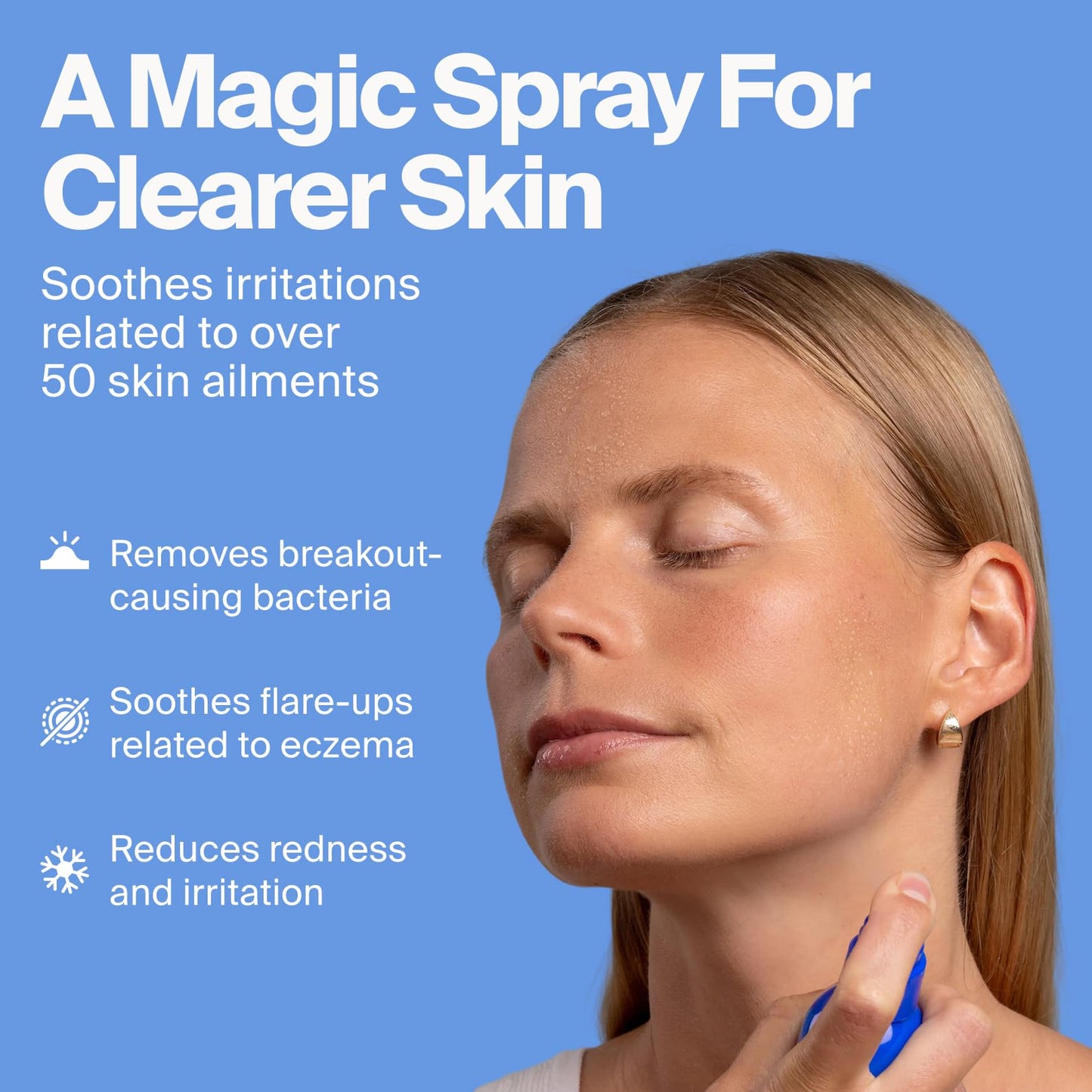 Magic Molecule Hypochlorous Acid Spray for Breakout-Prone Skin, Eczema & Itchy Rashes | Helps 50+ Dermal Issues | Safe for Multiple Daily Uses | Beauty and Personal Care Magic Molecule