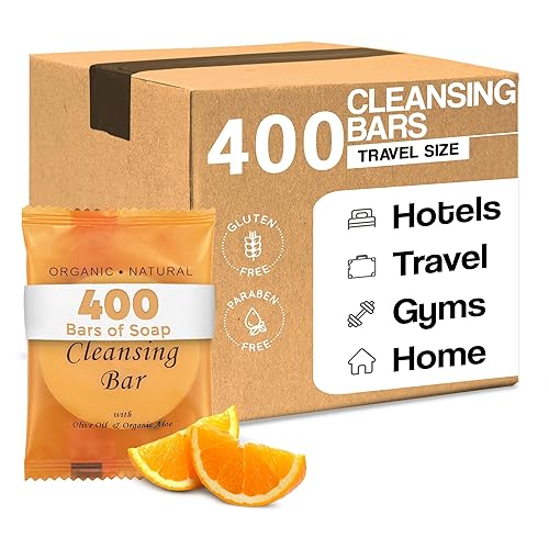 Terra Pure Wild Citrus Cleansing Bar, Travel Size Hotel, 0.5 oz (Case of 400)
