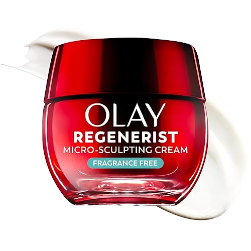Olay Face Moisturizer, Regenerist Micro-Sculpting Cream for Women, Fragrance-Free - Anti-Aging, Anti-Wrinkle, Firming Skin Care - Triple Collagen