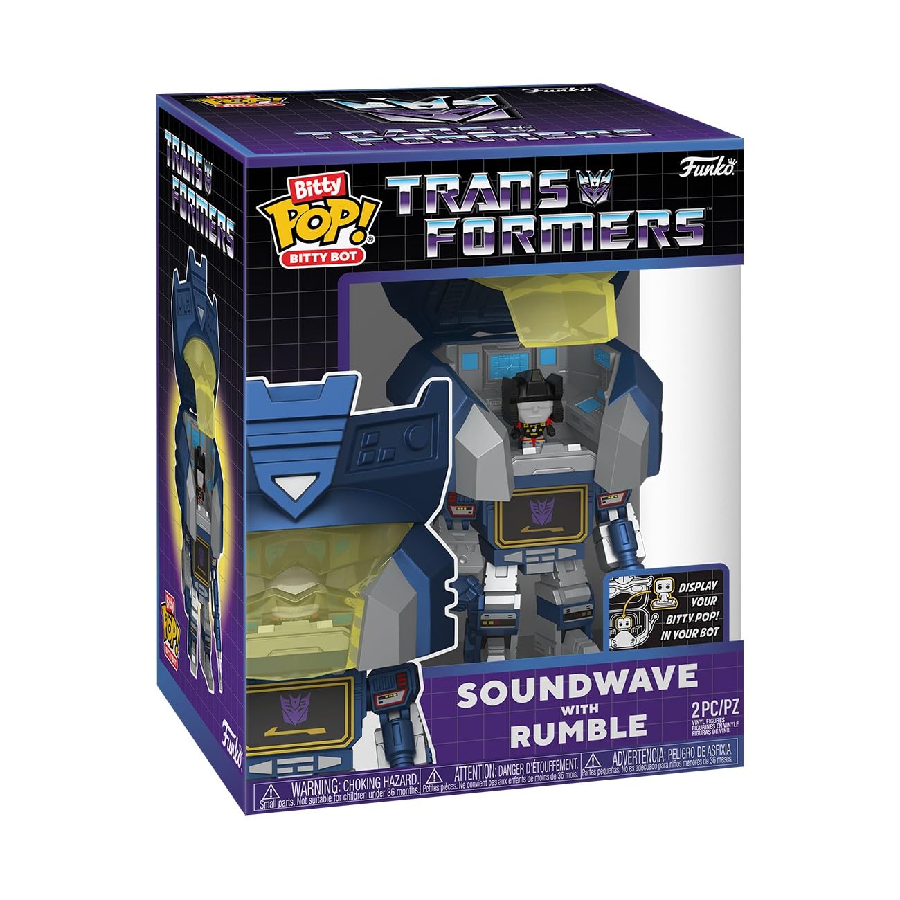 Funko Pop! Bitty Bots: Transformers - Soundwave with Rumble