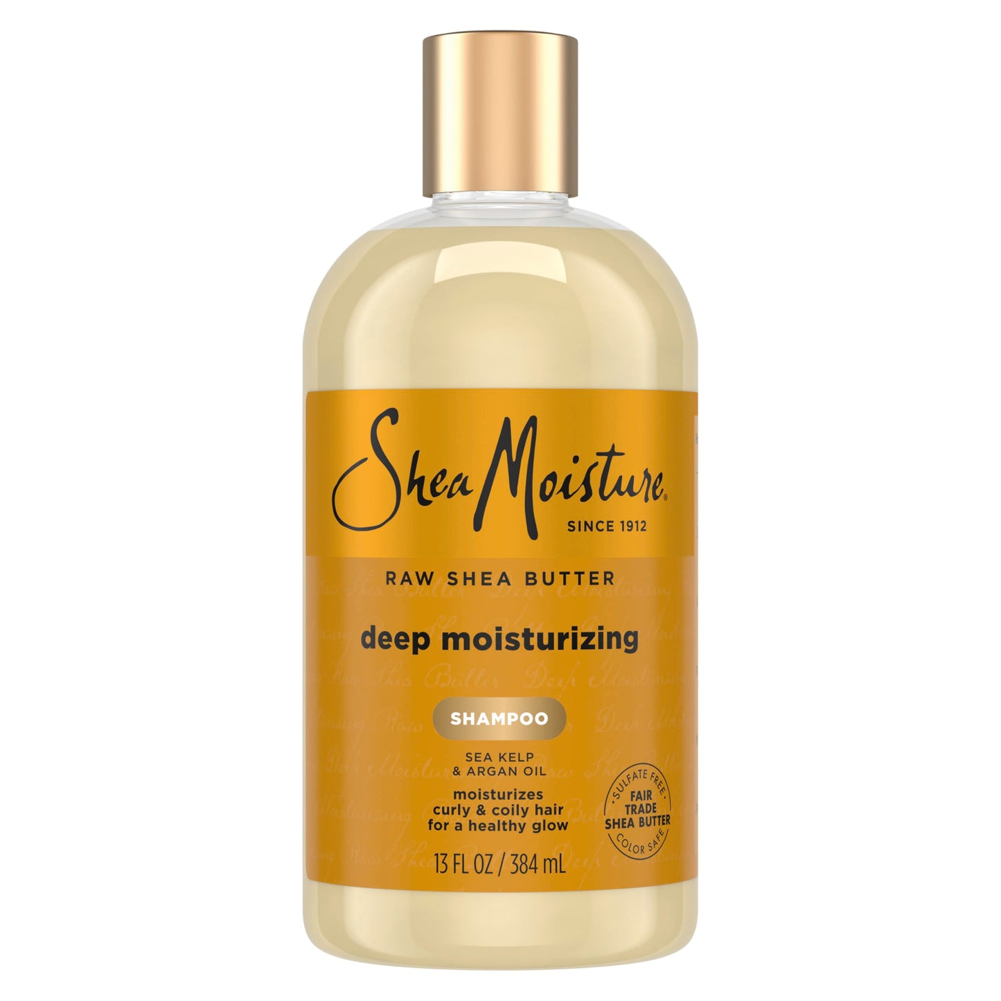 SheaMoisture Raw Shea Butter Deep Moisturizing Shampoo Raw Shea Butter for Dry, Damaged or Transitioning Hair with Argan Oil For a Healthy Glow 13 oz
