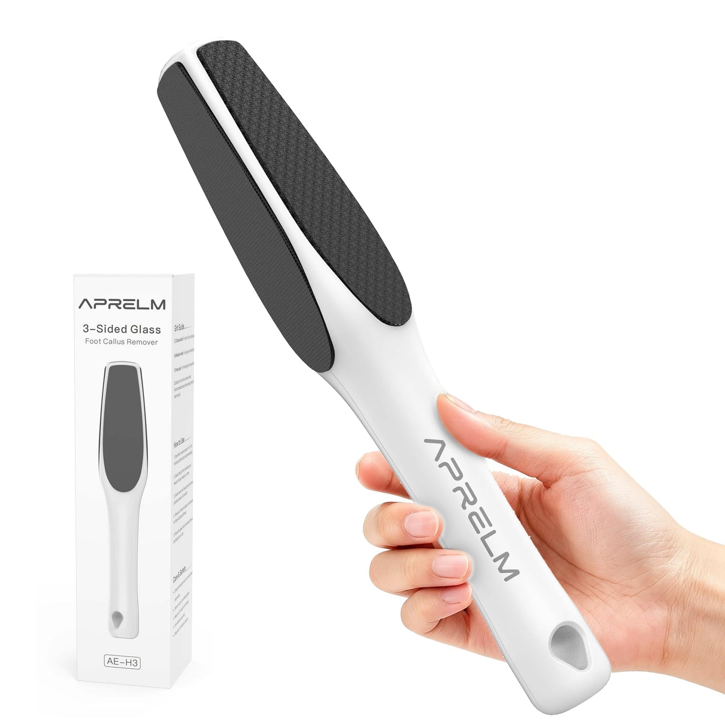 APRELM 3-Sided Nano Glass Foot File, 3-in-1 Coarse/Medium/Fine Foot Callus Remover, Professional Callus Remover for Feet Hard Skin Smooth Polishing Beauty and Personal Care APRELM Default Title
