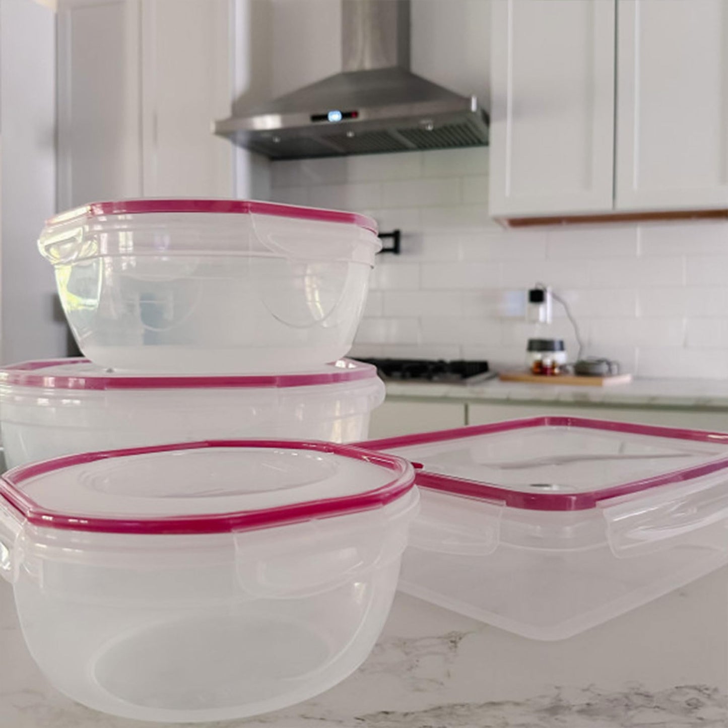Sterilite 4 Pack Food Storage Container, Ultra-Seal Airtight Snapware with Lids, 16 Cup