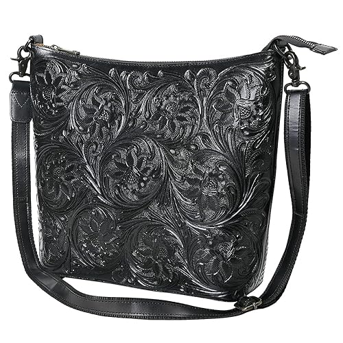 American Darling Messenger Hand Tooled Genuine Leather Women Bag Western Handbag Purse