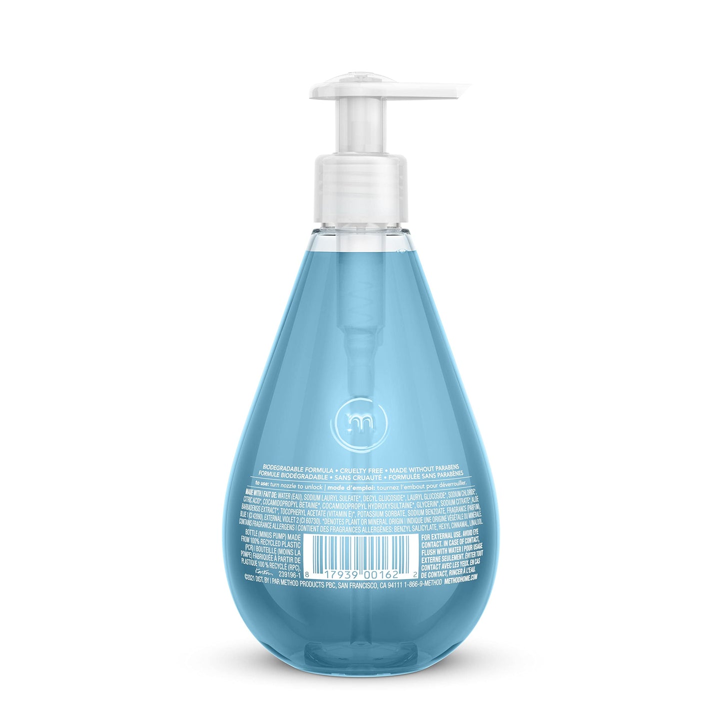 method Gel Hand Wash, Sea Minerals - Made Without Parabens, Notes of Bergamot, Lemon & Rosemary, 12 fl oz, 3 pack Beauty and Personal Care Method