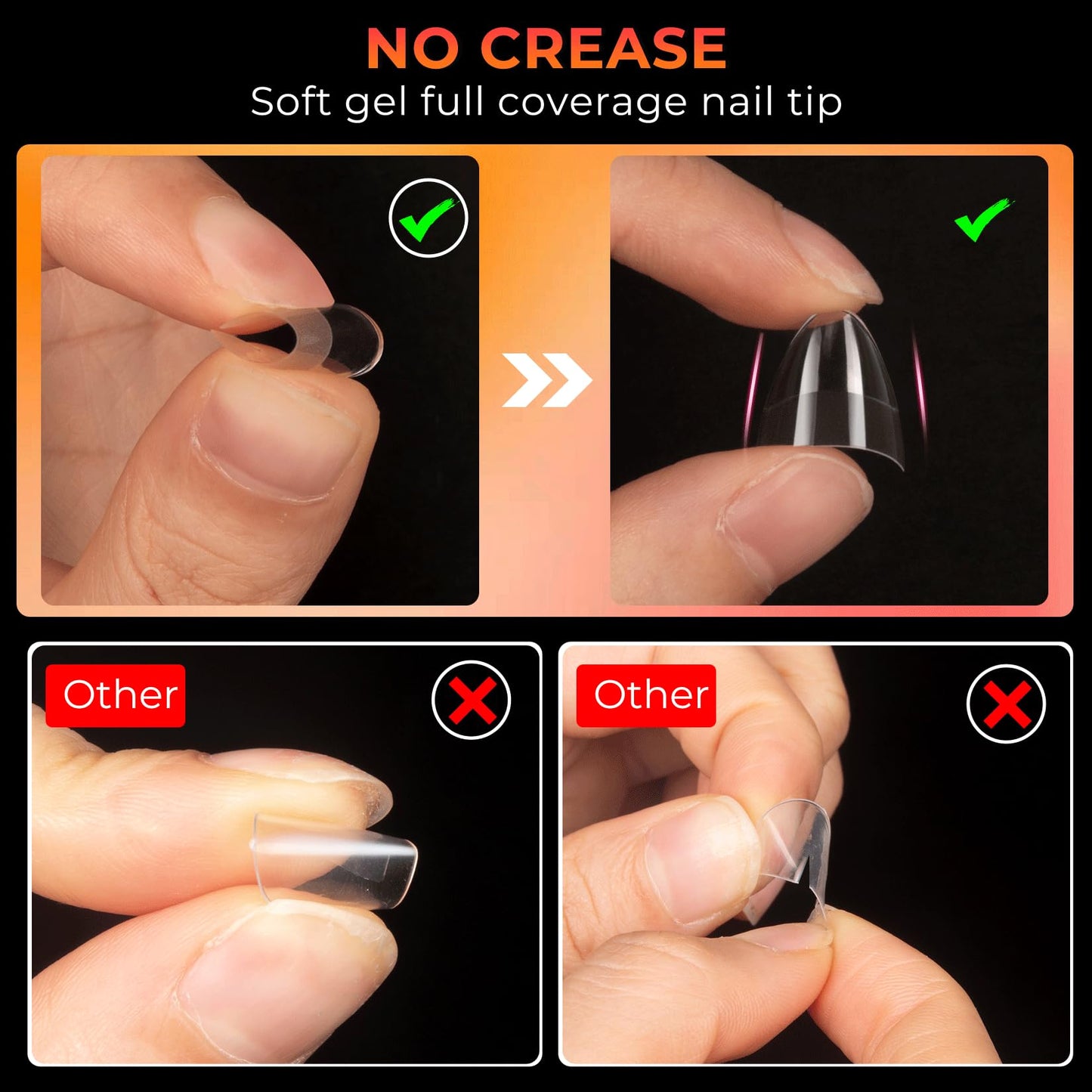 Ranrose Short Nail Tips Coffin 240PCS Beauty and Personal Care ranrose