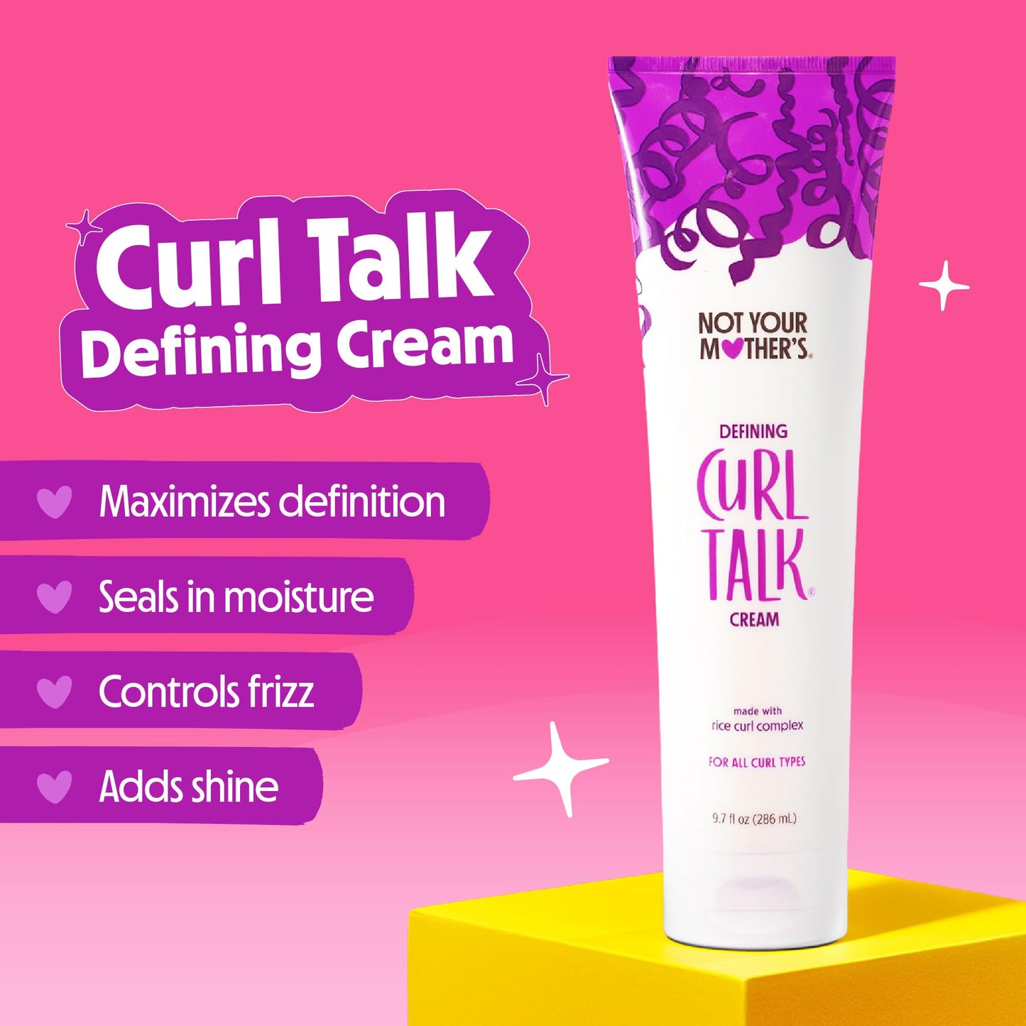 Not Your Mother's Curl Talk Kit, 9.7 fl.oz Defining Cream, 9.7 fl.oz Frizz Control Styling Gel & 7 oz Activating Mousse Beauty and Personal Care Not Your Mother's