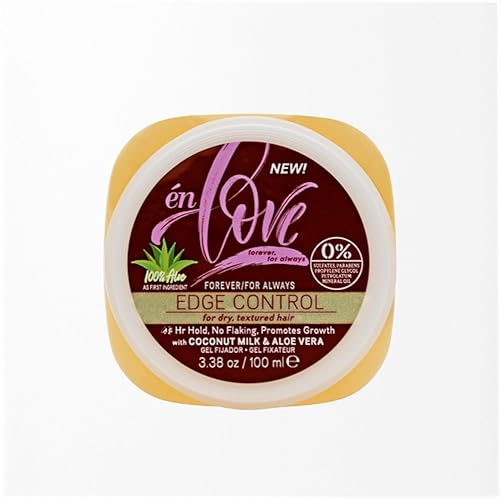 én Love Forever for Always Edge Control Hair Gel with Natural Coconut Milk, Pure Aloe Vera and Argan Oil | 48 Hours Extra Hold Pomade | Promotes
