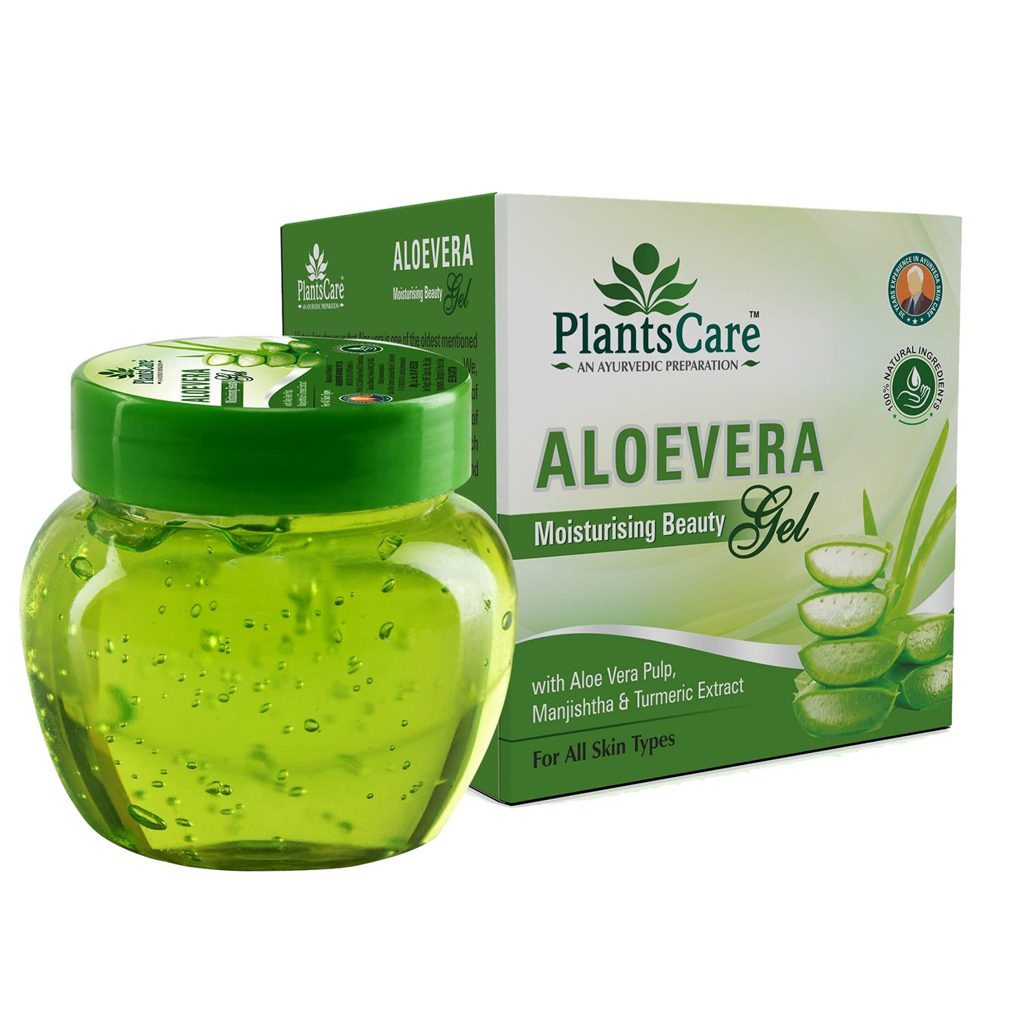 Plantscare Ayurvedic Aloevera Moisturising Gel 100g
