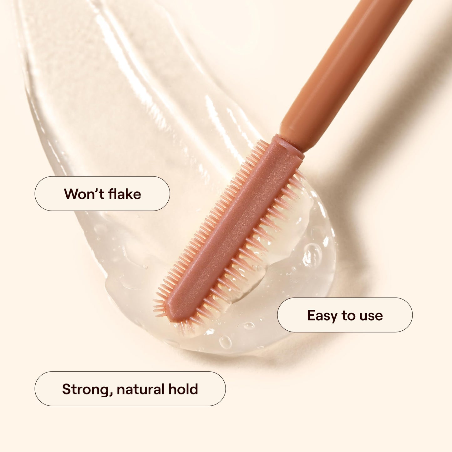 Live Tinted Huebrow Clear Eyebrow Gel - Flexible Hold That Shapes & Laminates with a Dual-Sided Applicator - No Flaking & Easy to Use, 0.425oz