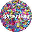 Pink Blue Yellow Dots Polyester Glitter | Craft Glitter | Glitter for Arts & Crafts | Tumblers | Cosmetics | Nails | Epoxy Resin Art | Slime | DIY |
