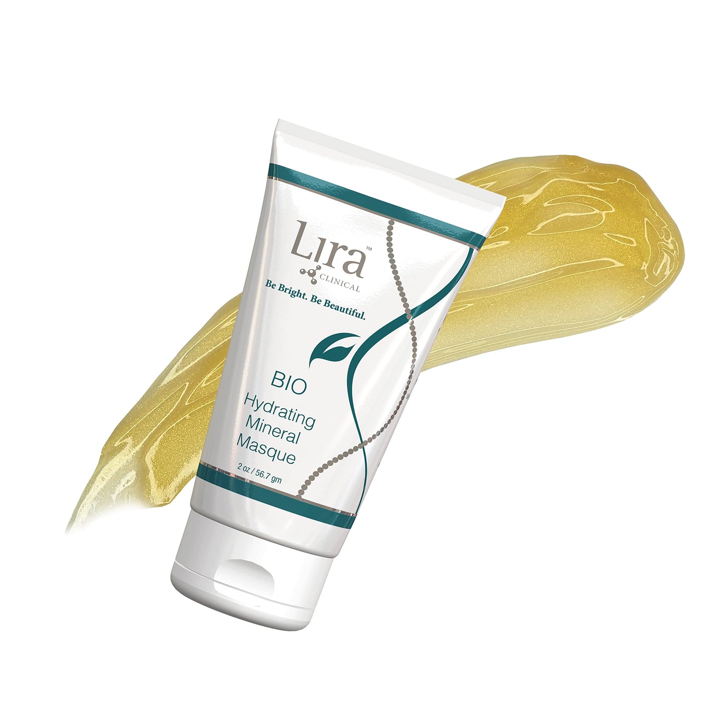 Lira Clinical BIO Hydrating Mineral Masque - Intense Nourishing Mineral Facial Mask with Hyaluronic Acid, Vitamin C & Green Tea - Anti-acne