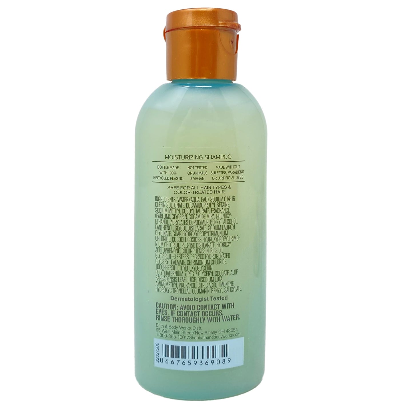 Bath & Body Works At The Beach 2 Pack Mini Moisturizing Shampoo Bundle with a Natural Oats Sample Soap - Travel Size