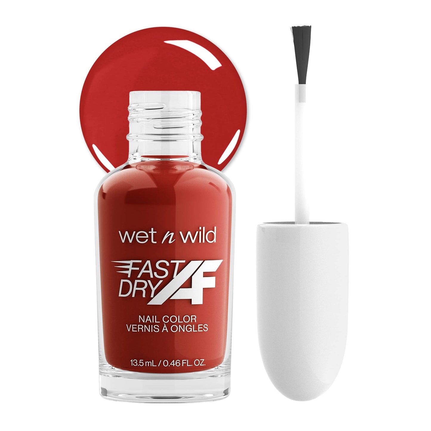 wet n wild Fast Dry AF Nail Polish, Quick 40 Second Dry Time, Long Lasting High-Shine - Red Light District