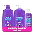 Aussie Miracle Moist Shampoo and Conditioner with 3 Minute Miracle Deep Conditioner, Avocado & Jojoba Oil, Paraben-Free, Moisturizes & Detangles, All