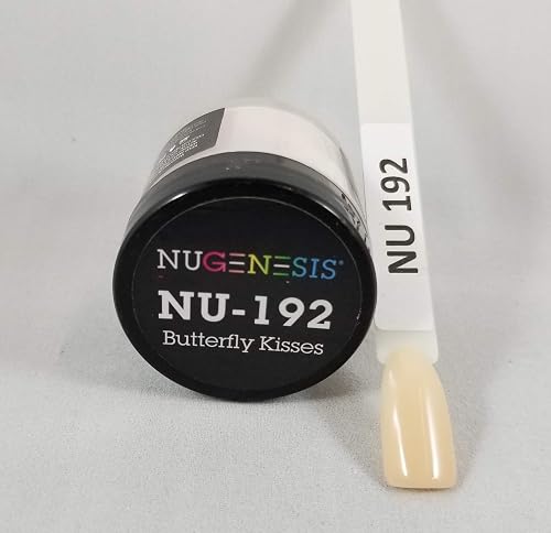 NuGenesis Nail Dipping Powder Color 1.5oz/43g Jar - (NU192 BUTTERFLY KISSES) Beauty & Personal Care Nugenesis