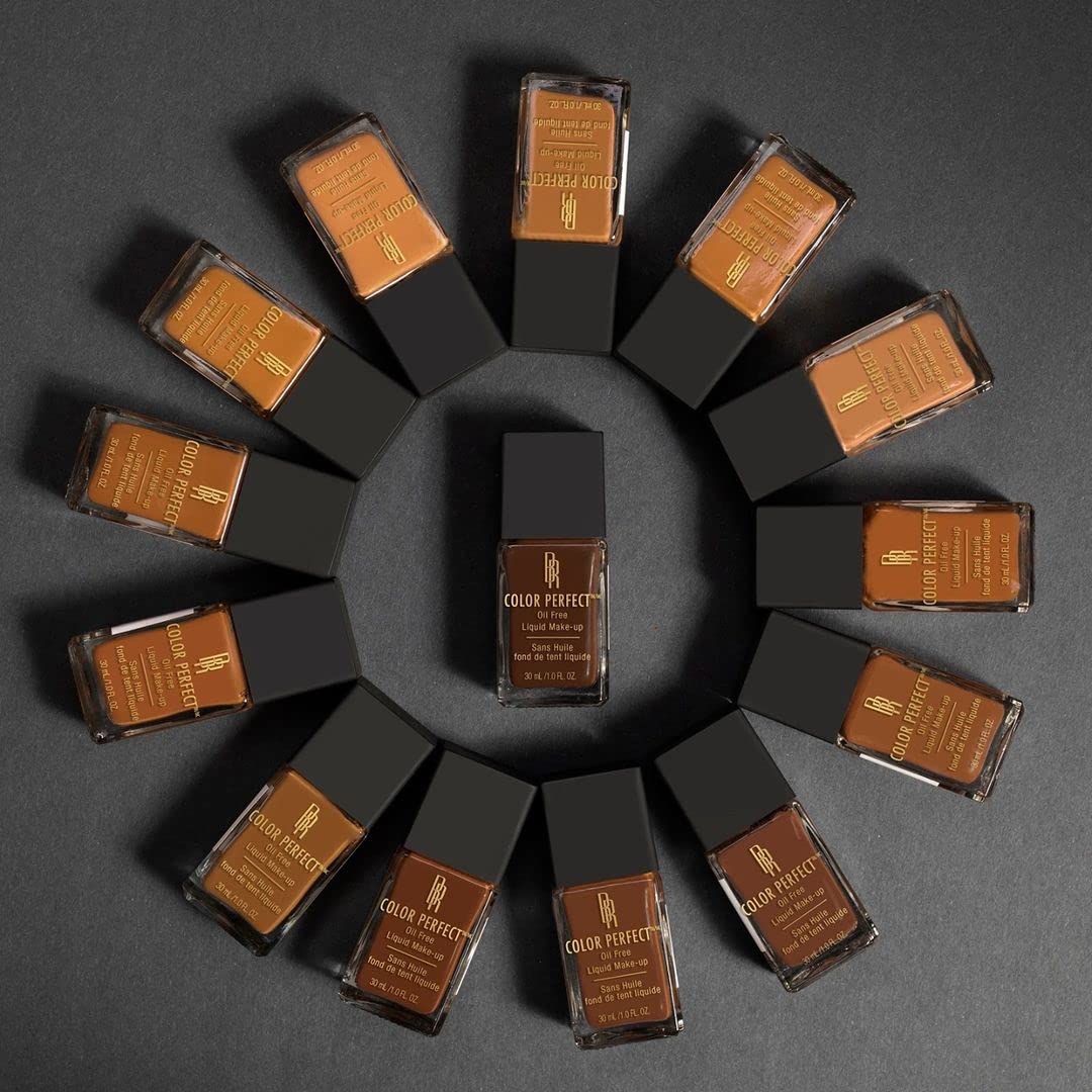 Black Radiance Color Perfect Liquid Full Coverage Foundation Makeup, Brownie, 1 Ounce