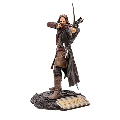 McFarlane Toys - WB 100: Aragorn (The Lord of The Rings) Movie Maniacs, 6in Posed Figure