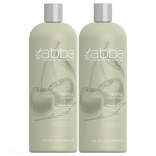 ABBA - Pure Gentle Shampoo & Conditioner Soothing & Nourishing Value Duo Set - Cherry Bark & Aloe, 32 fl oz Each