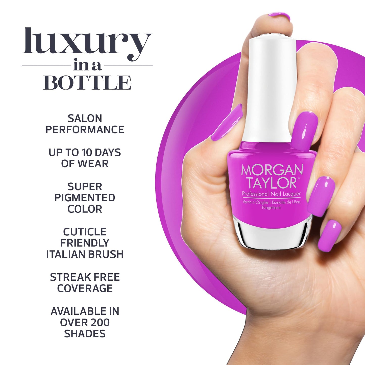 Morgan Taylor Summer Collection Keep It Juicy - 15mL Professional Lacquer, Chip-Resistant, Fast-Drying, Long-Lasting, High-Shine Finish, Perfect Beauty & Personal Care Morgan Taylor