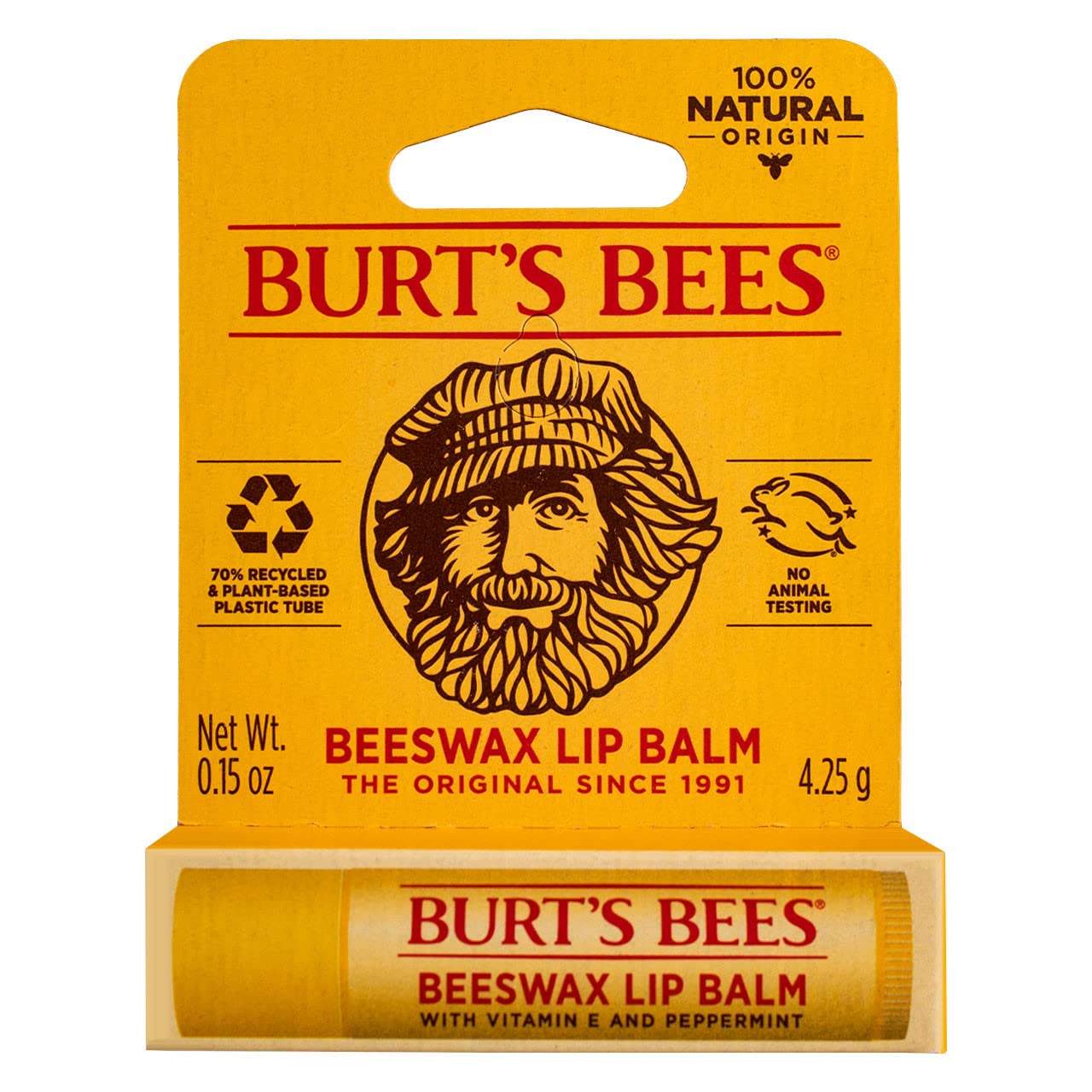 Burt's Bees Beeswax Lip Balm Tube - 0.15 Ounces each (Pack of 6) Beauty and Personal Care Burt's Bees