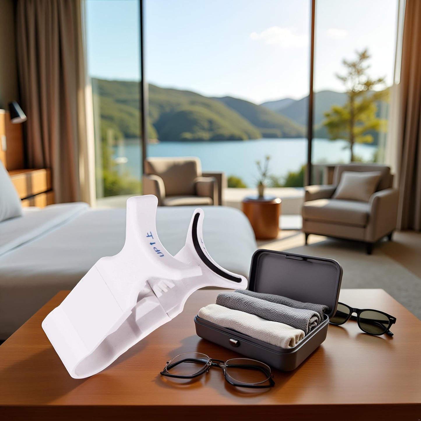 White False Eyelashes Clip- 5g Portable Magnetic Eyelash Applicator SetApplicator Magnetic Lashes Kit for Lounging, Home,Travel and Business Trips,…