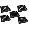 888 Display USA - Jewelry Display Case Box 36 Ring Velvet Insert (Black, 5)