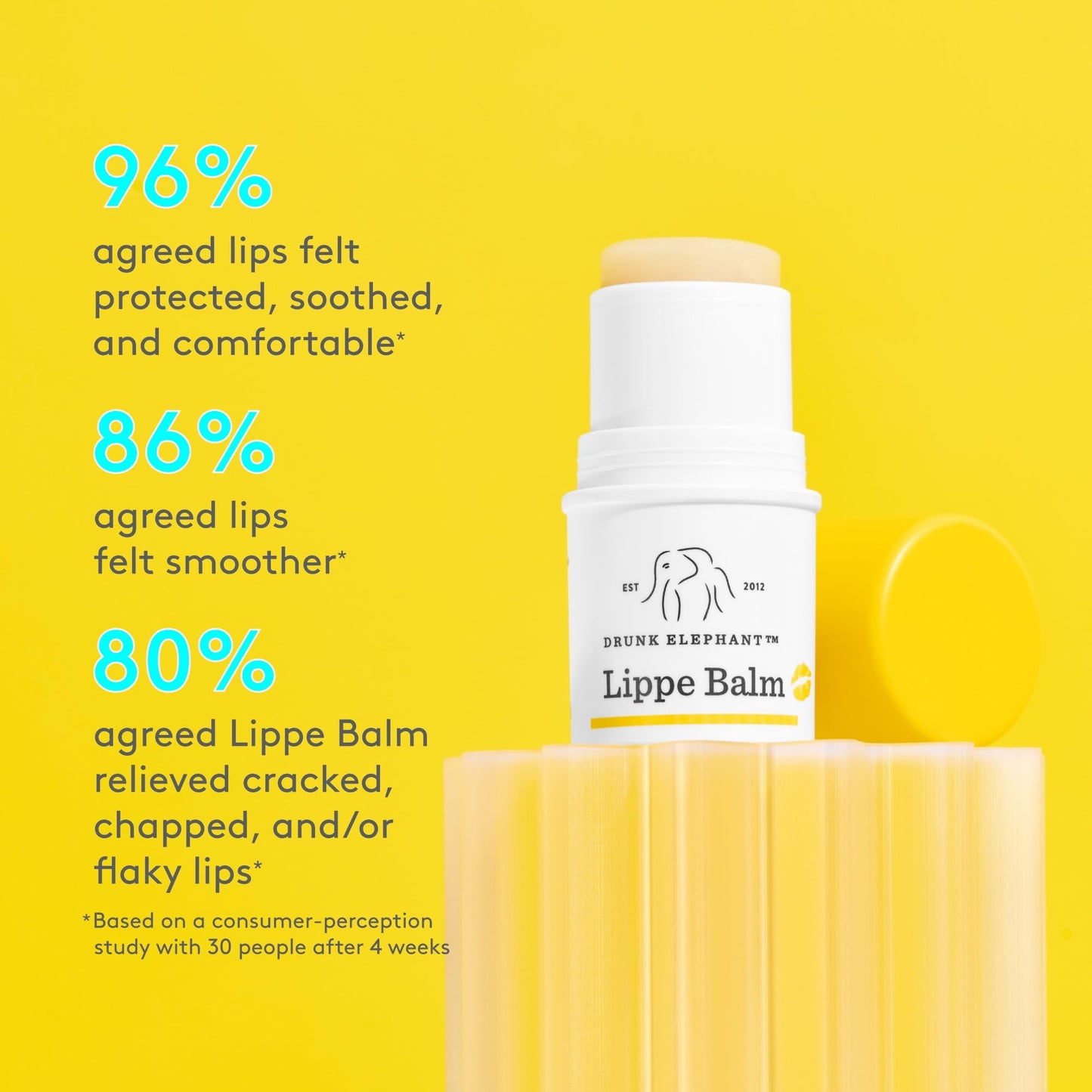 Drunk Elephant Lippe Balm - 3.7 g/.13 oz - Nourishing Lip Balm - Clean Clinical Skincare - Cruelty-Free - Dermatologist-Tested - Free of Essential
