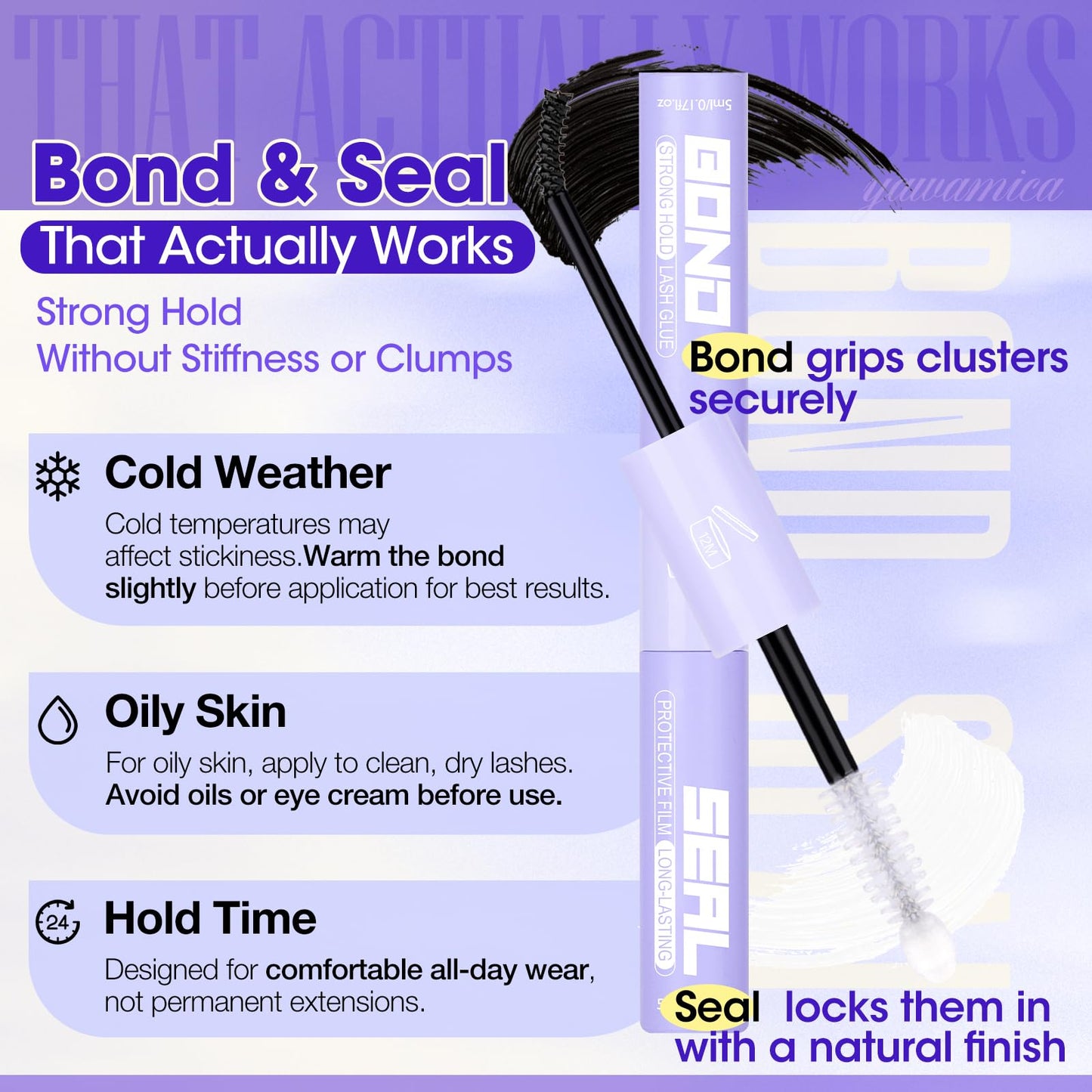 Fluffy Lash Clusters Kit 150D+200D+300D Thick Volume Cluster Eyelash Extensions 12-25mm Dramatic Long Eyelash Clusters Kit Wispy D Curl Cluster Lashes Beauty and Personal Care Yawamica
