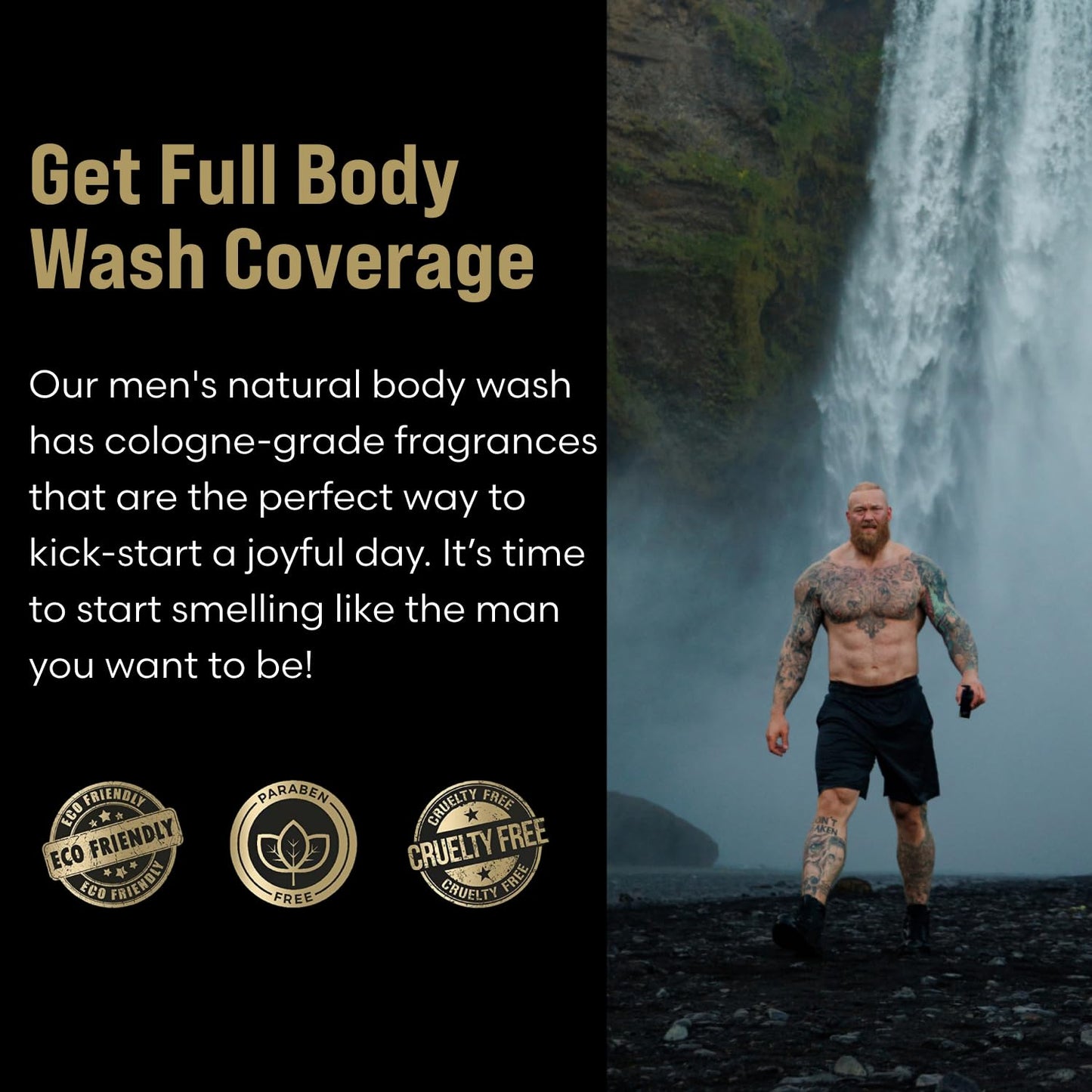 The Beard Struggle Men's Body Wash Alfheim's Forests - Silver Collection - Skin Cleaning Agent - Natural Body Wash - Shower Gel Liquid Soap - 240 mL Beauty & Personal Care The Beard Struggle