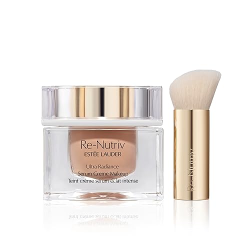 Estée Lauder Re-Nutriv Ultra Radiance Serum Creme Makeup | Luxury Foundation with Hyaluronic Acid | 12-Hour Wear & Hydration, 3C2 Pebble, 1 Fl Oz