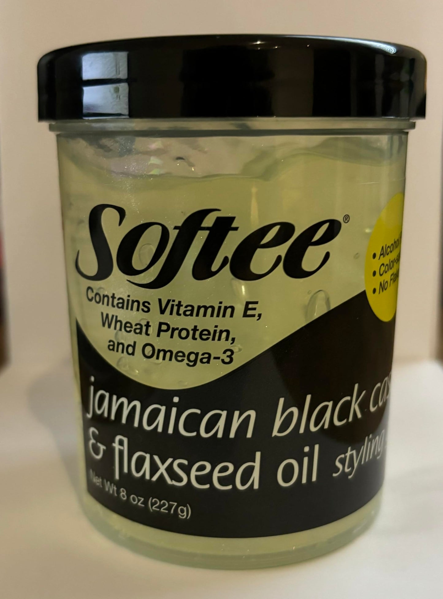 Softee Softee jamaican black castor & flaxseed oil styling gel 8 ounce, Green, 8 Ounce