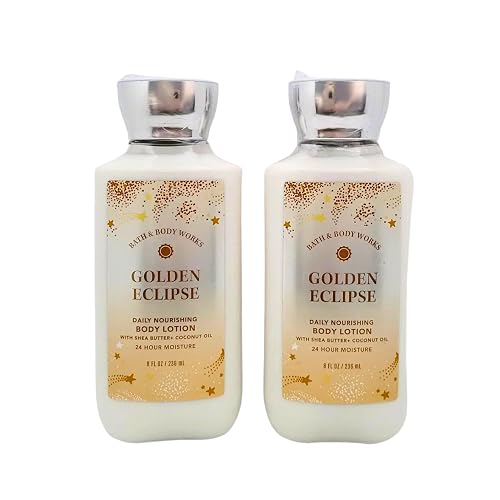 Bath & Body Works Body Lotion, Gift Set of 2, 8oz Each (Golden Eclipse)