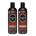 HASK Tea Tree Oil & Rosemary Invigorating Shampoo + Conditioner Set | Refreshes Scalp, Sulfate-Free, Paraben-Free, Gluten-Free, Color Safe | 12oz each