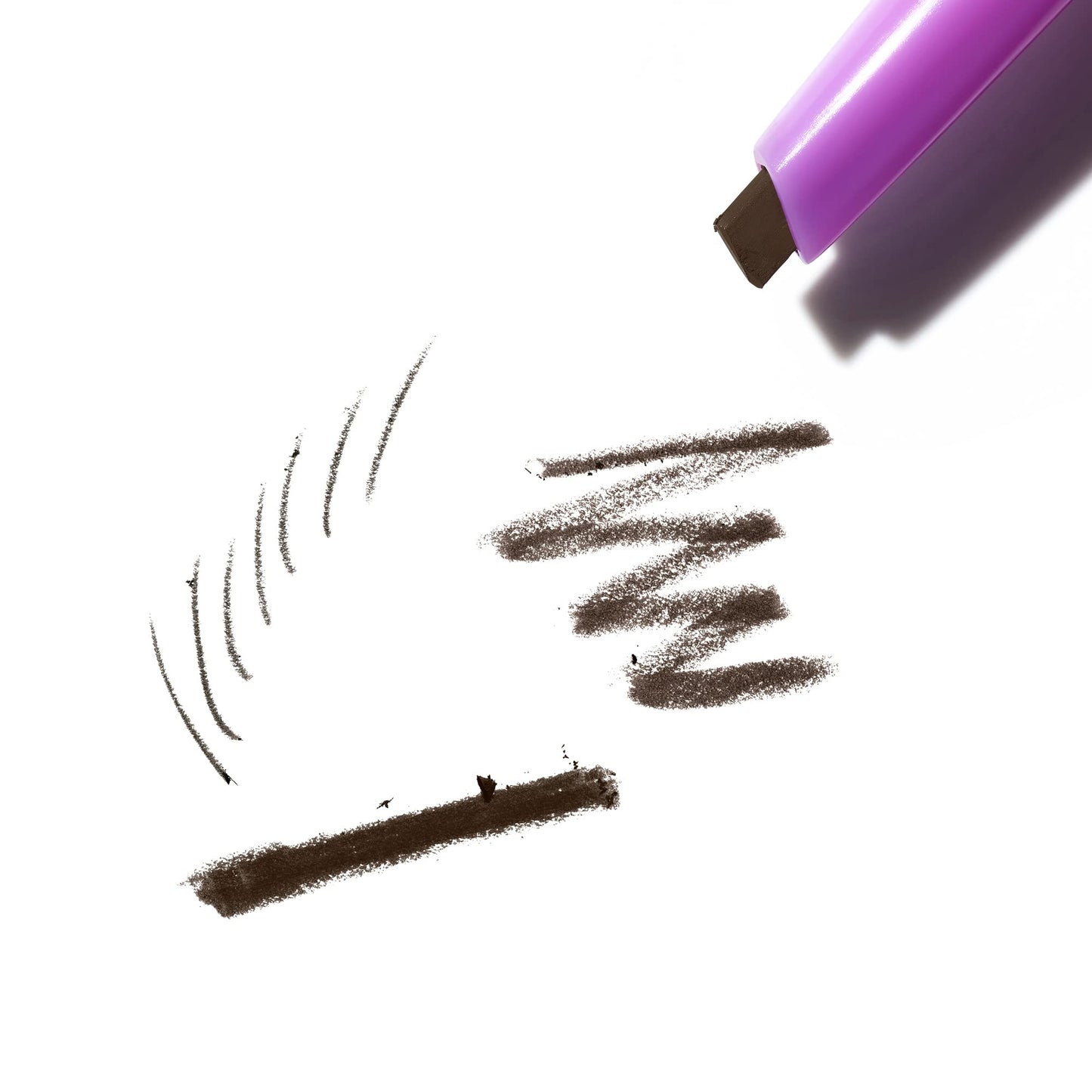 Kosas Brow Pop - Longwear Eyebrow Makeup, Dual-Sided Defining Pencil with Castor Oil for Soft, Natural Look of Real Hair - Dark Brown