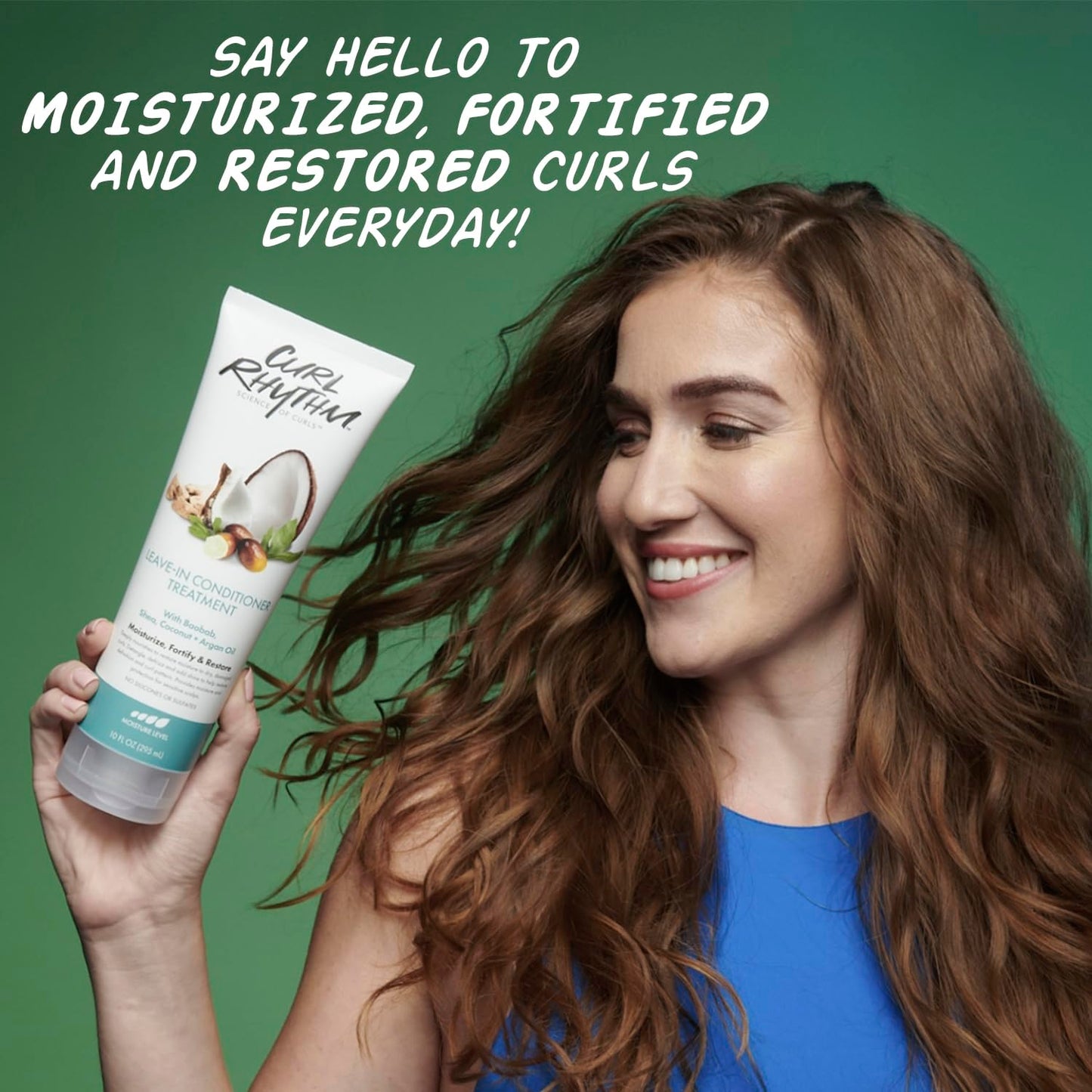 Curl Rhythm Leave-in Conditioner Treatment - Leave-in Conditioner for Curly Hair - Hair Moisturizer with Shea, Coconut, and Argan Oil - 2 pc