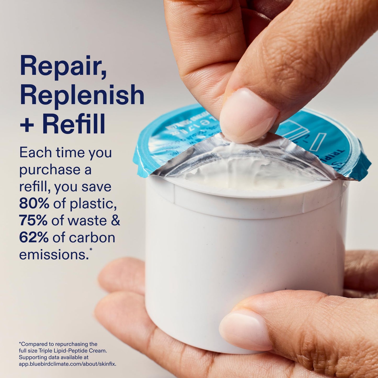 Skinfix Triple Lipid-Peptide Cream Mini 0.5oz – Rich Moisturizer for Dry, Sensitive Skin, Hydrating, Non-Comedogenic, Vegan & Fragrance-Free